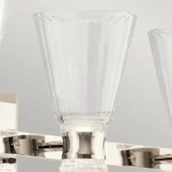 Elstead Kayva LED Wandleuchte 4-flammig Nickel klar IP44