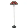 Elstead Larissa 2-flammig Stehlampe Tiffany Stil Bronze design