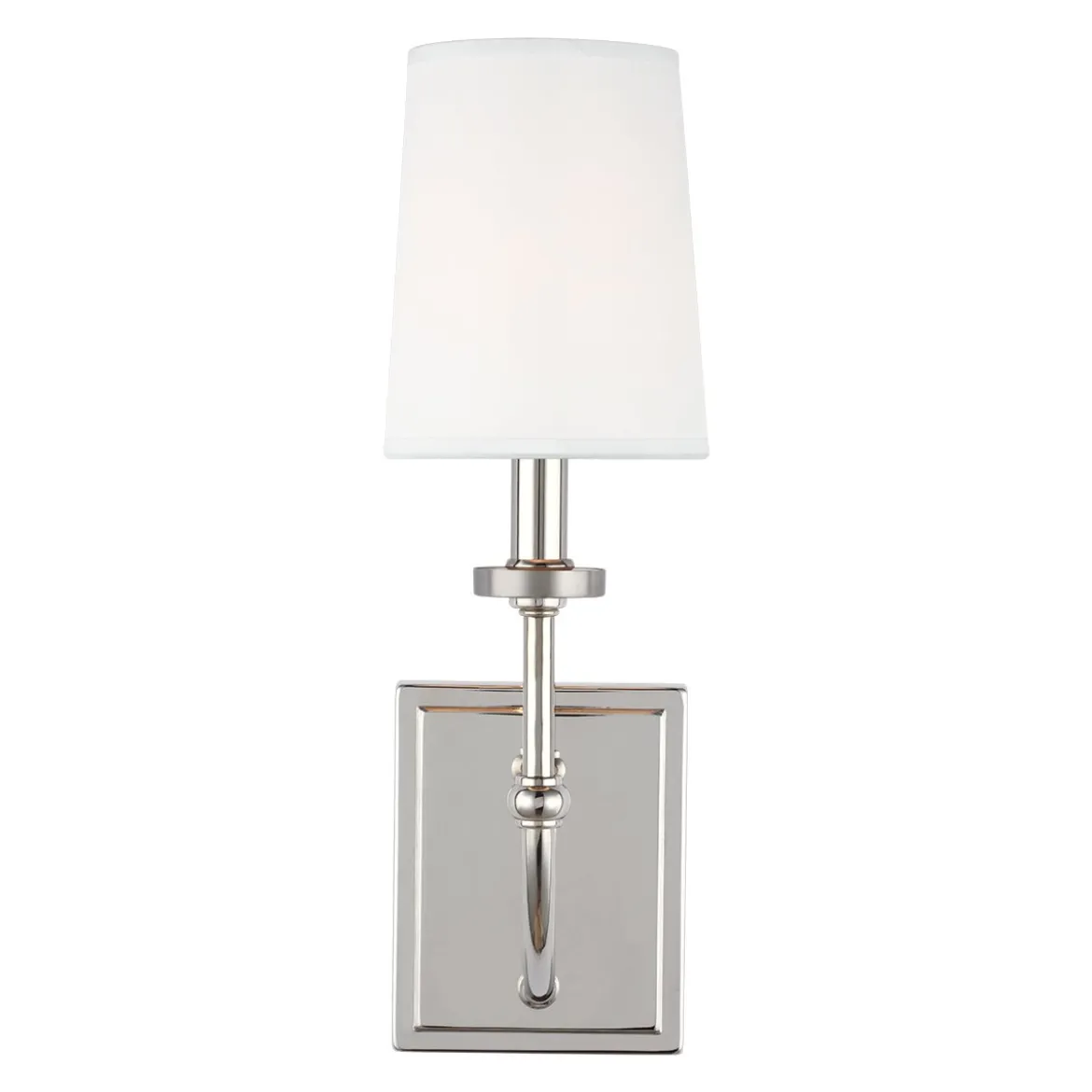 Elstead LED Wandleuchte Felixstowe chrom Schirm weiß