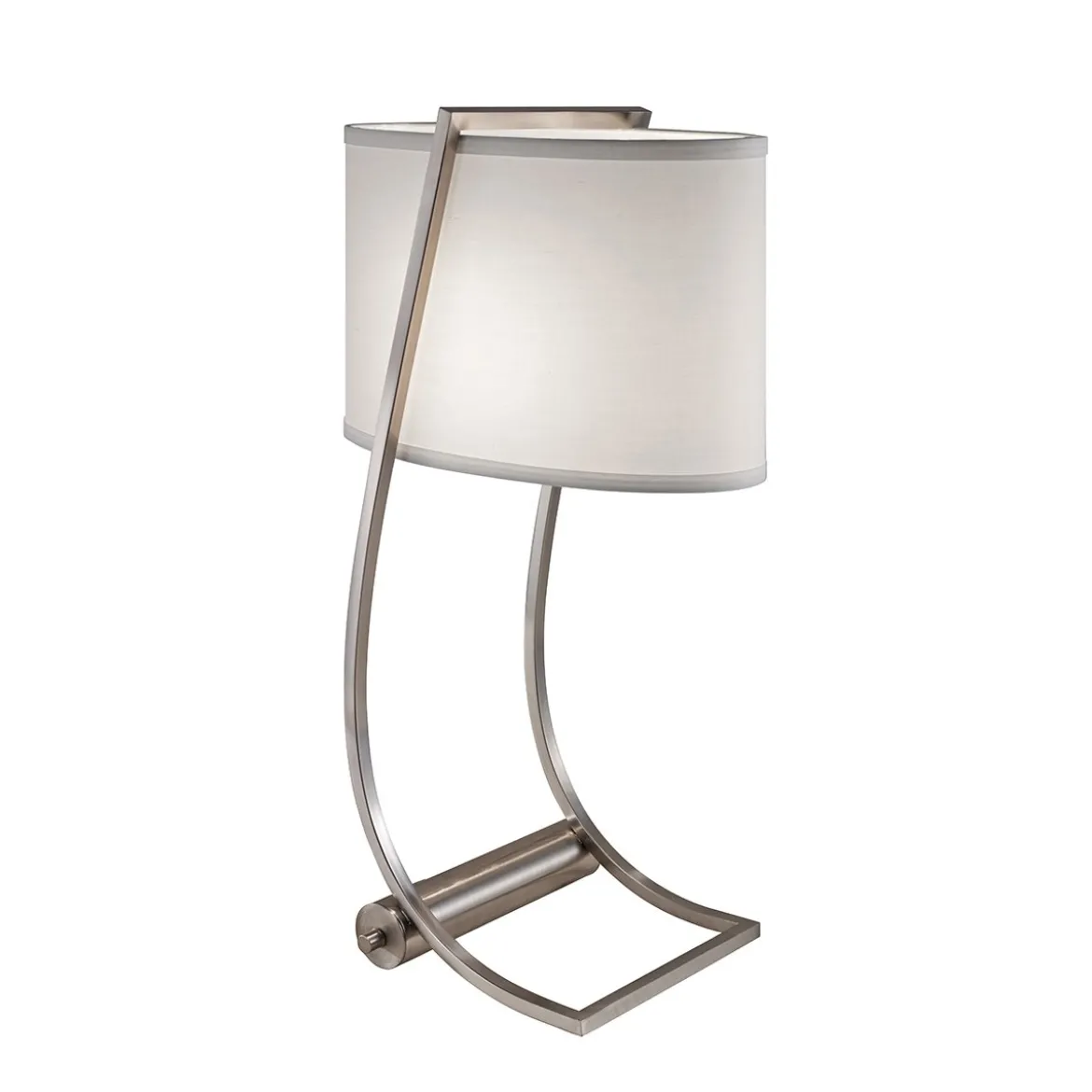 Elstead Lex 1 Light Tischlampe gebürsteter Stahl