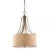 Elstead Lighting Abbey 3-Light Pendelleuchte Beige 3-flammig E27