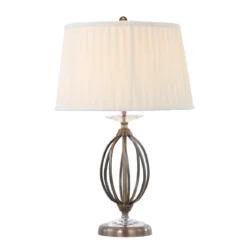 Elstead Lighting Aegean 1-Light Tischleuchte Messing alt 1-flammig E27 58cm