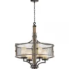 Elstead Lighting Ahrendale 4-Light Kronleuchter  4-flammig E27 stahlgrau