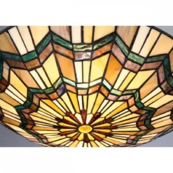 Elstead Lighting Alcott Deckenleuchte 2-Light Tiffany-Stil Bronze E27