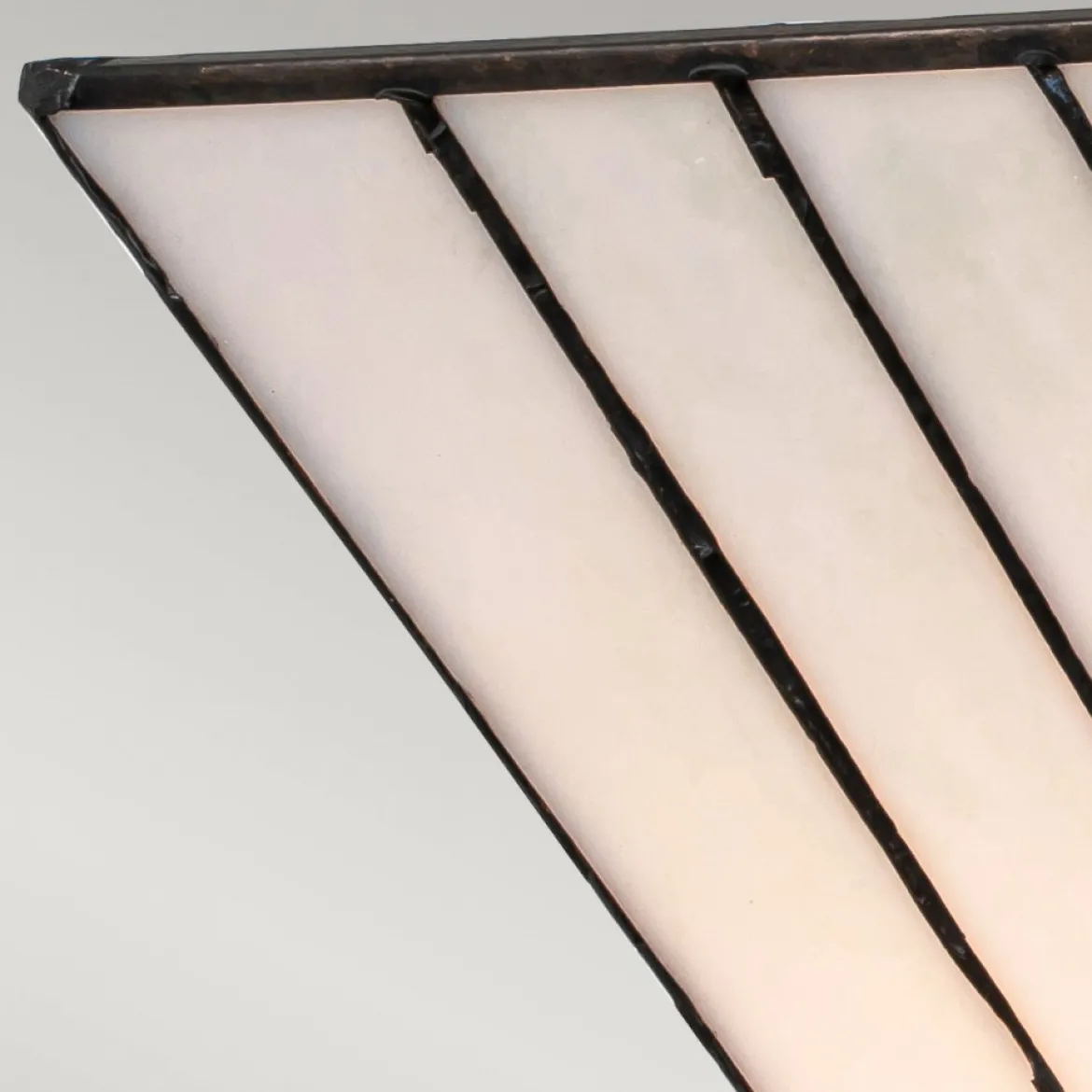 Elstead Lighting Alderley Wandleuchte Uplight 2-Light Bronze E14 Tiffany mehrfarbig
