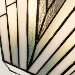 Elstead Lighting Alderley Wandleuchte Uplight 2-Light Bronze E14 Tiffany mehrfarbig
