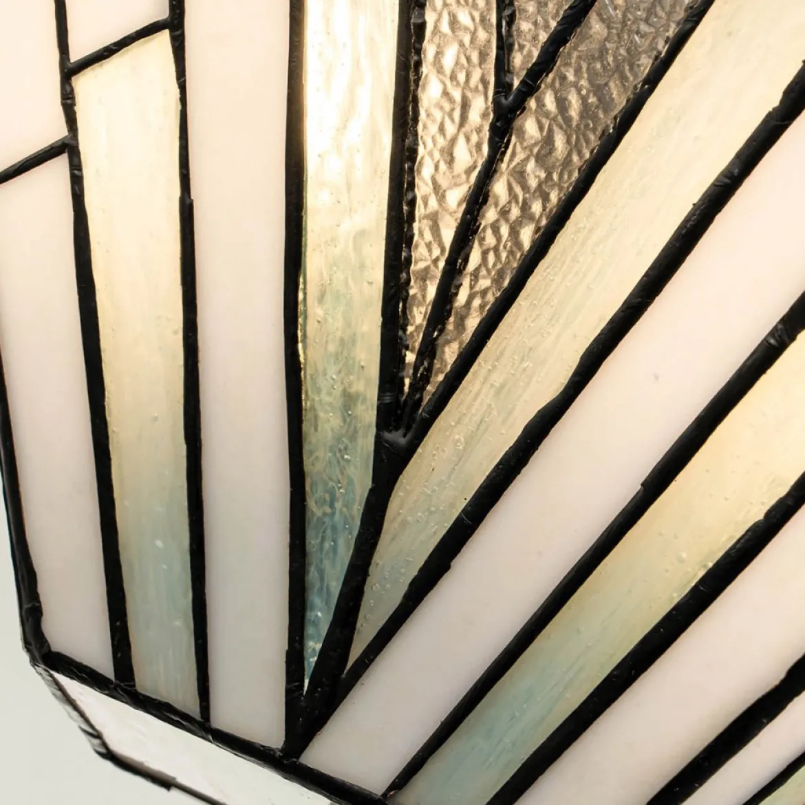 Elstead Lighting Alderley Wandleuchte Uplight 2-Light Bronze E14 Tiffany mehrfarbig