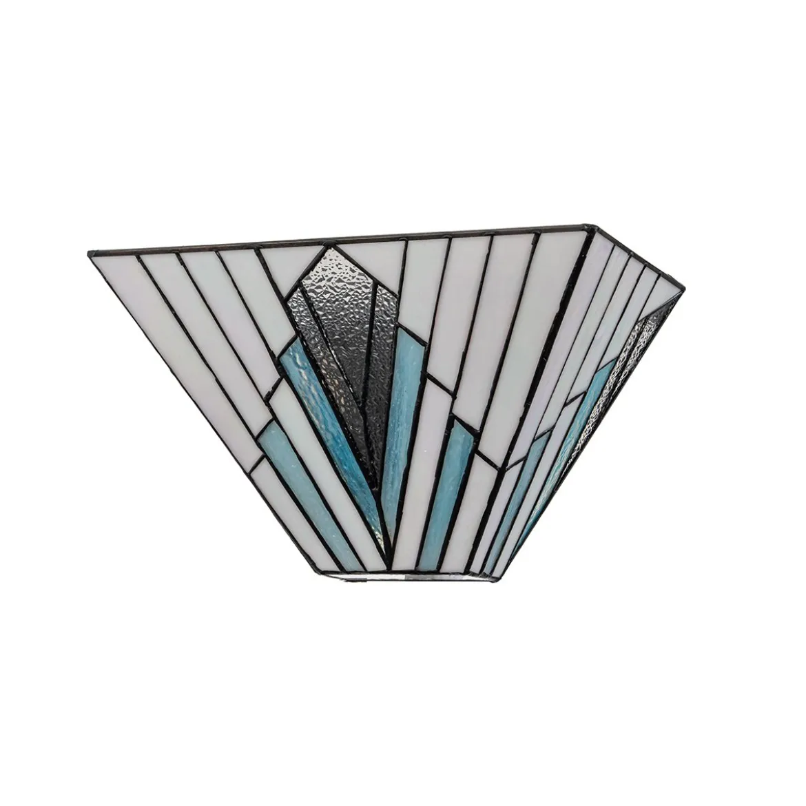 Elstead Lighting Alderley Wandleuchte Uplight 2-Light Bronze E14 Tiffany mehrfarbig
