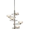 Elstead Lighting Aleeka A 5-Light Kronleuchter 5-flammig G9 Silbergrau