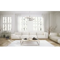 Elstead Lighting Aleeka B 5-Light Kronleuchter 5-flammig Silbergrau