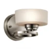 Elstead Lighting Aleeka 1-Light Wandleuchte 1-flammig G9 Silbergrau