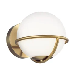 Elstead Lighting Apollo 1-Light Wandleuchte 1-flammig G9 Messing matt