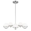 Elstead Lighting Apollo 5-Light Kronleuchter 5-flammig G9 silberfarben