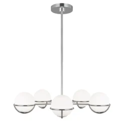 Elstead Lighting Apollo 5-Light Kronleuchter 5-flammig G9 silberfarben