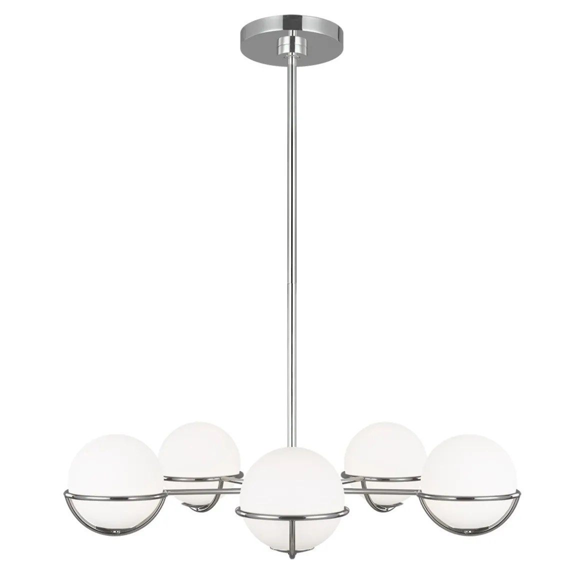 Elstead Lighting Apollo 5-Light Kronleuchter 5-flammig G9 silberfarben