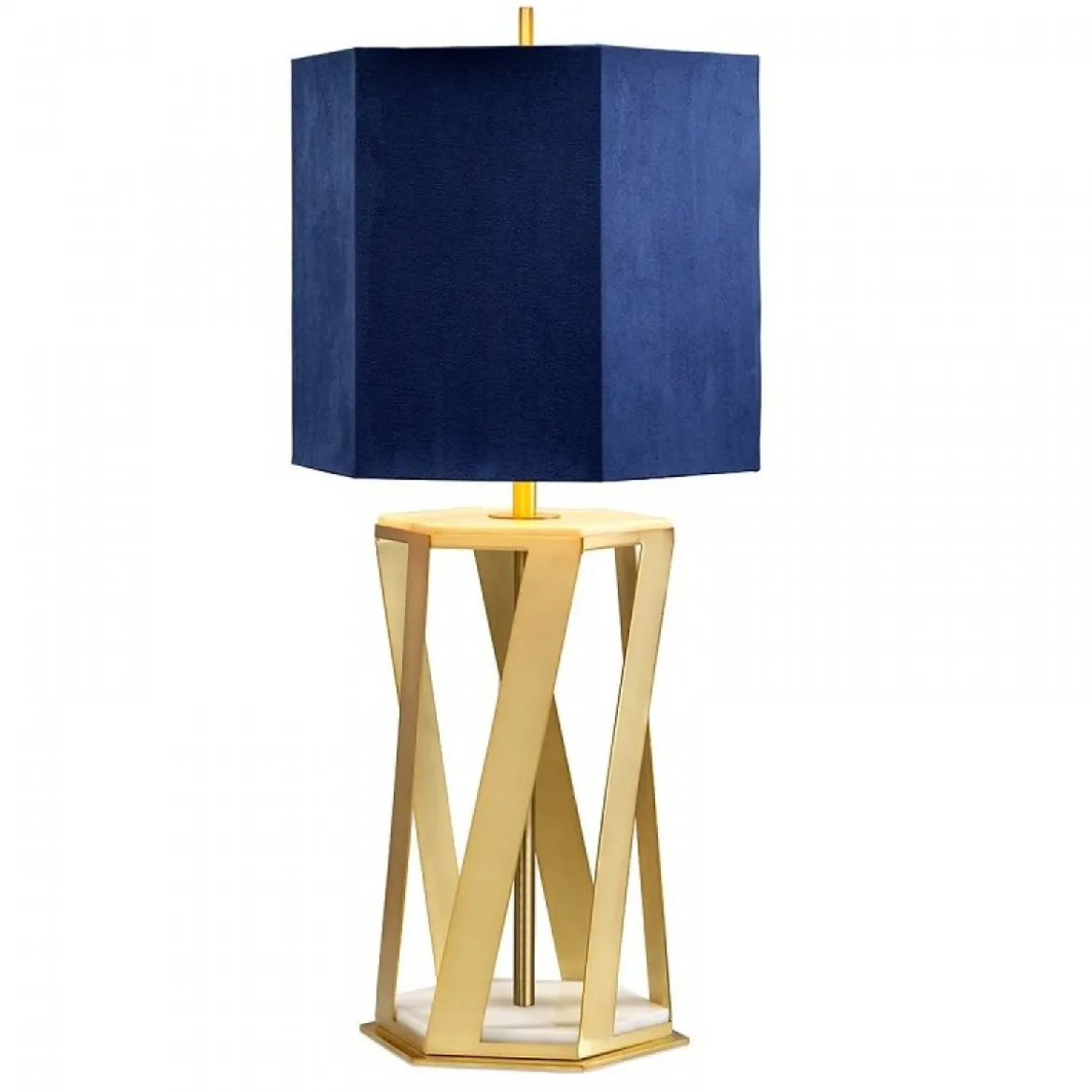 Elstead Lighting Apollo 1-Light Tischleuchte Messing gebürstet 87cm