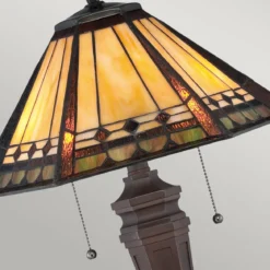 Elstead Lighting Arden Tischleuchte 2-Light Tiffany-Stil Bronze E27