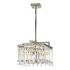 Elstead Lighting Aries 4-Light Small Kronleuchter 4-flammig E14 Kristall Nickel poliert