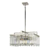 Elstead Lighting Aries 4-Light Large Kronleuchter 4-flammig E27 Kristall Nickel poliert