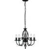 Elstead Lighting Artisan 5-Light Kronleuchter Schwarz 5-flammig E14