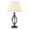 Elstead Lighting Artisan 1-Light Tischleuchte 1-flammig E27 Schwarz 55cm