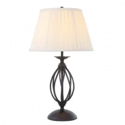 Elstead Lighting Artisan 1-Light Tischleuchte 1-flammig E27 Schwarz 55cm