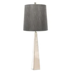 Elstead Lighting Ascent 1-Light Tischleuchte Nickel poliert 1-flammig E27 79cm