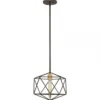 Elstead Lighting Astrid 1-Light Pendelleuchte 1-flammig Bronze Schwarz E27