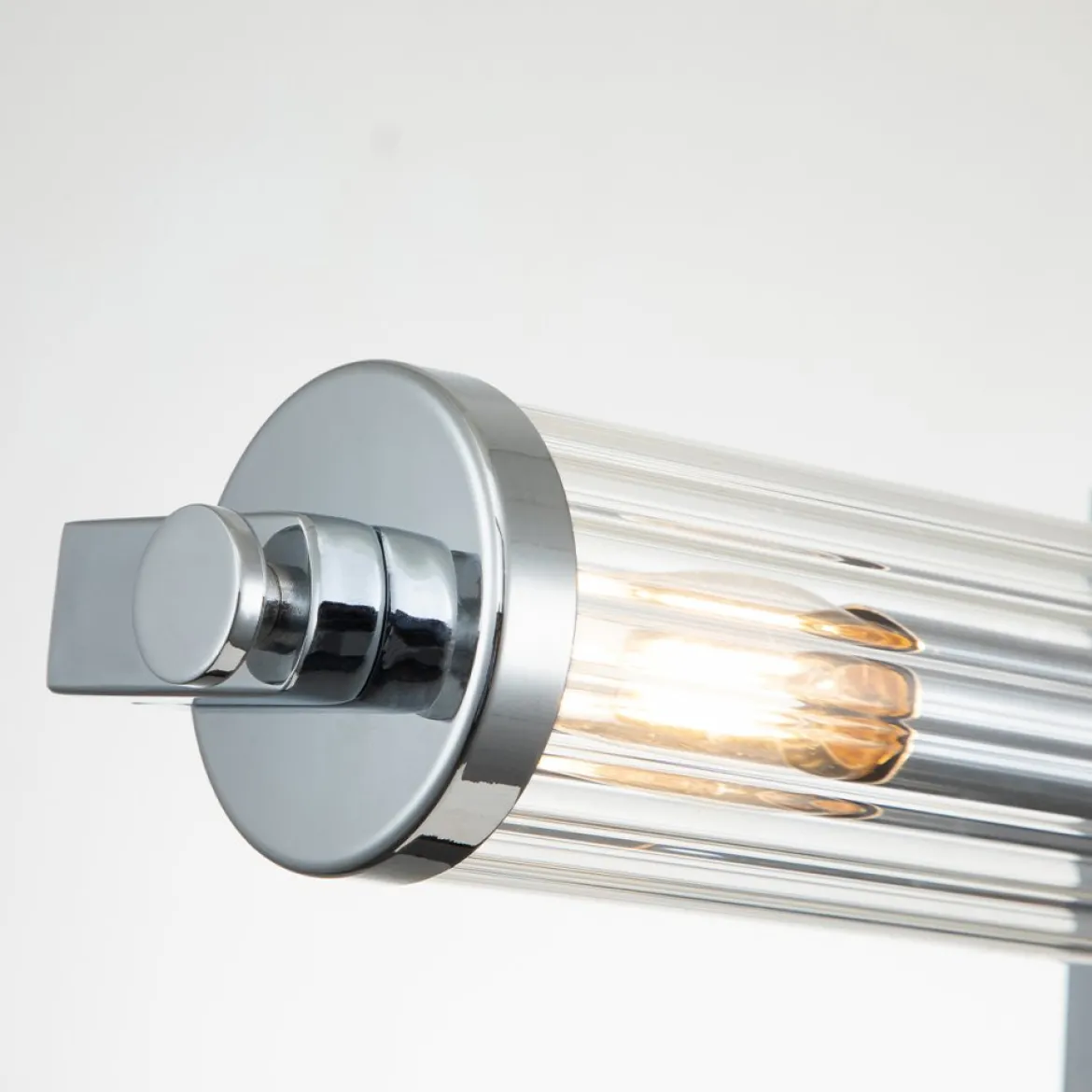 Elstead Lighting Azores Wandleuchte 4-Light Chrom poliert Klarglas 69cm IP44