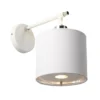 Elstead Lighting Balance 1-Light Wandleuchte 1-flammig Weiss Nickel E27