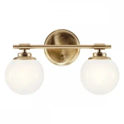 Elstead Lighting Benno Wandleuchte 2-flammig Champagnerbronze