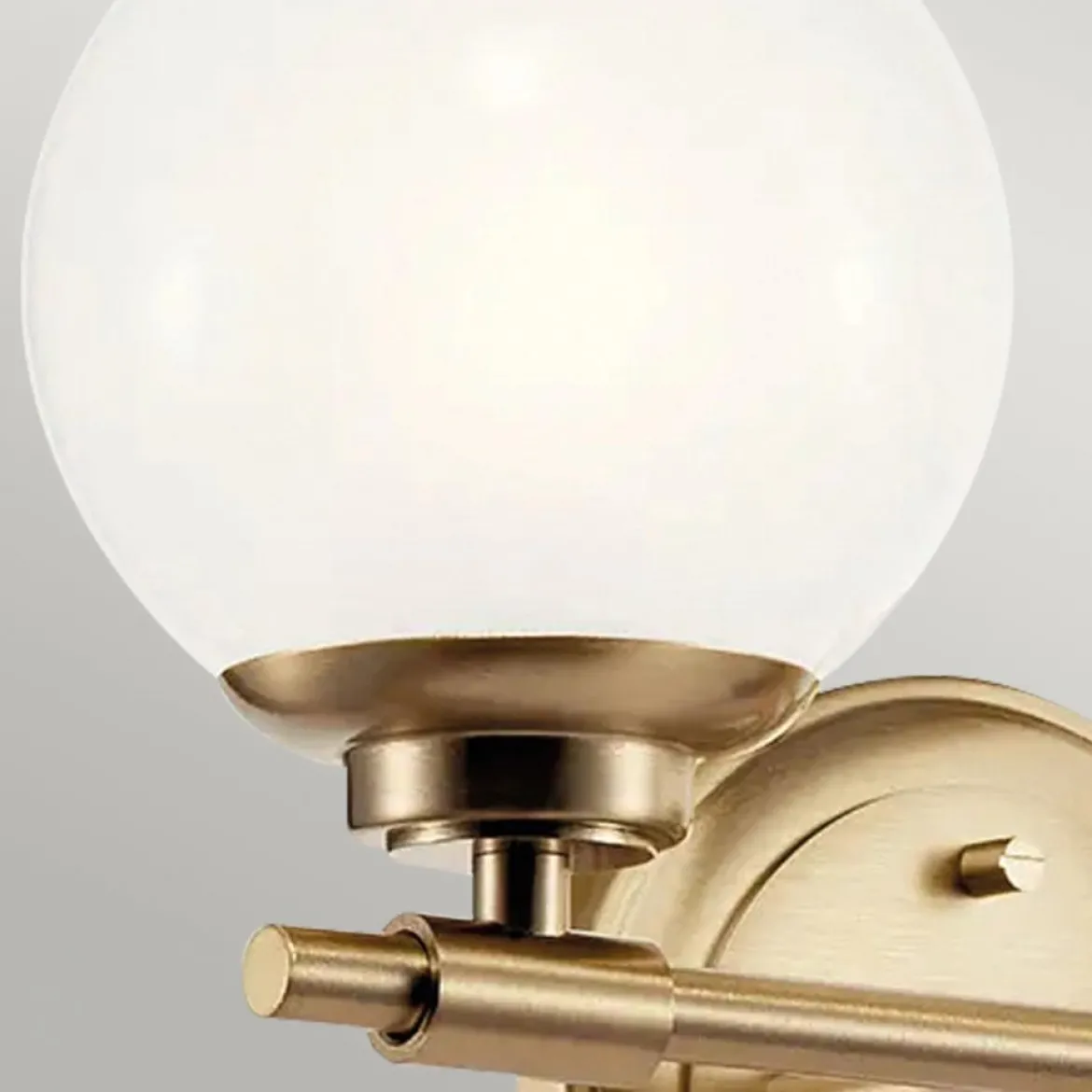 Elstead Lighting Benno Wandleuchte 2-flammig Champagnerbronze