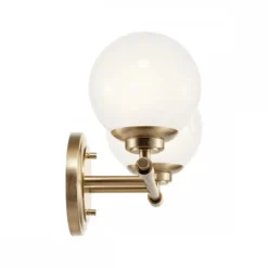 Elstead Lighting Benno Wandleuchte 2-flammig Champagnerbronze
