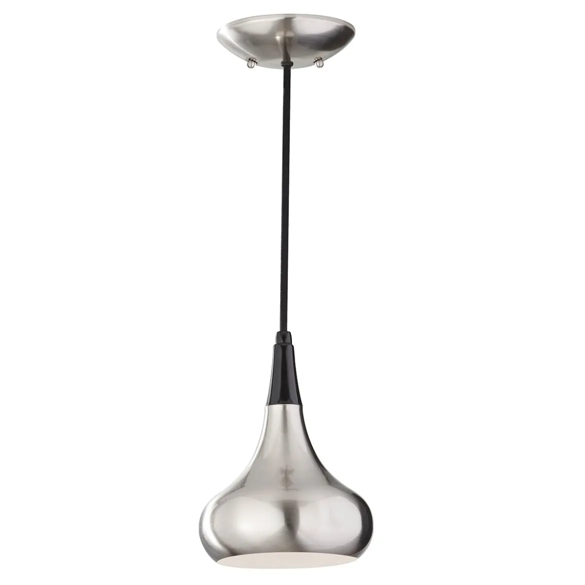 Elstead Lighting Beso 1-Light Mini Pendelleuchte Stahl gebürstet 24cm E27