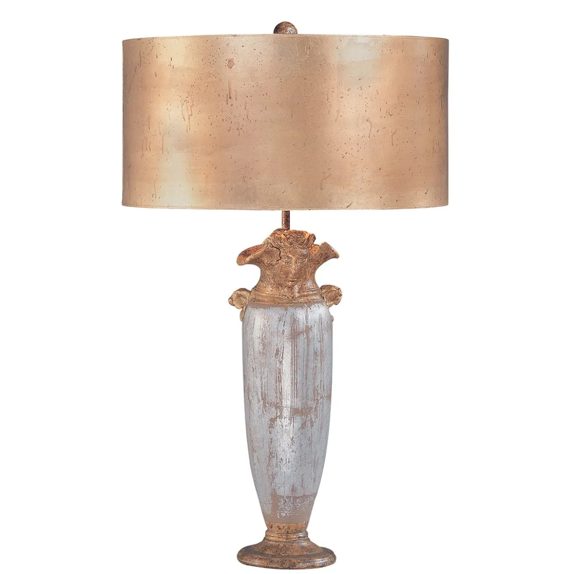 Elstead Lighting Bienville 1-Light Tischleuchte 1-flammig Silber Gold 72cm E27