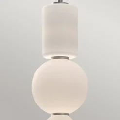 Elstead Lighting Bijou LED Pendelleuchte Nickel Gebürstet 3000K