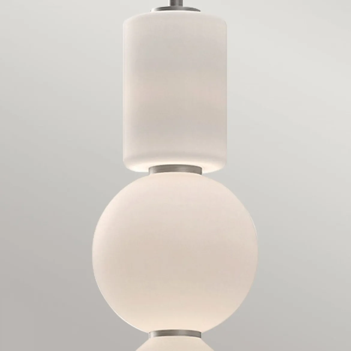 Elstead Lighting Bijou LED Pendelleuchte Nickel Gebürstet 3000K