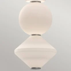 Elstead Lighting Bijou LED Pendelleuchte Nickel Gebürstet 3000K