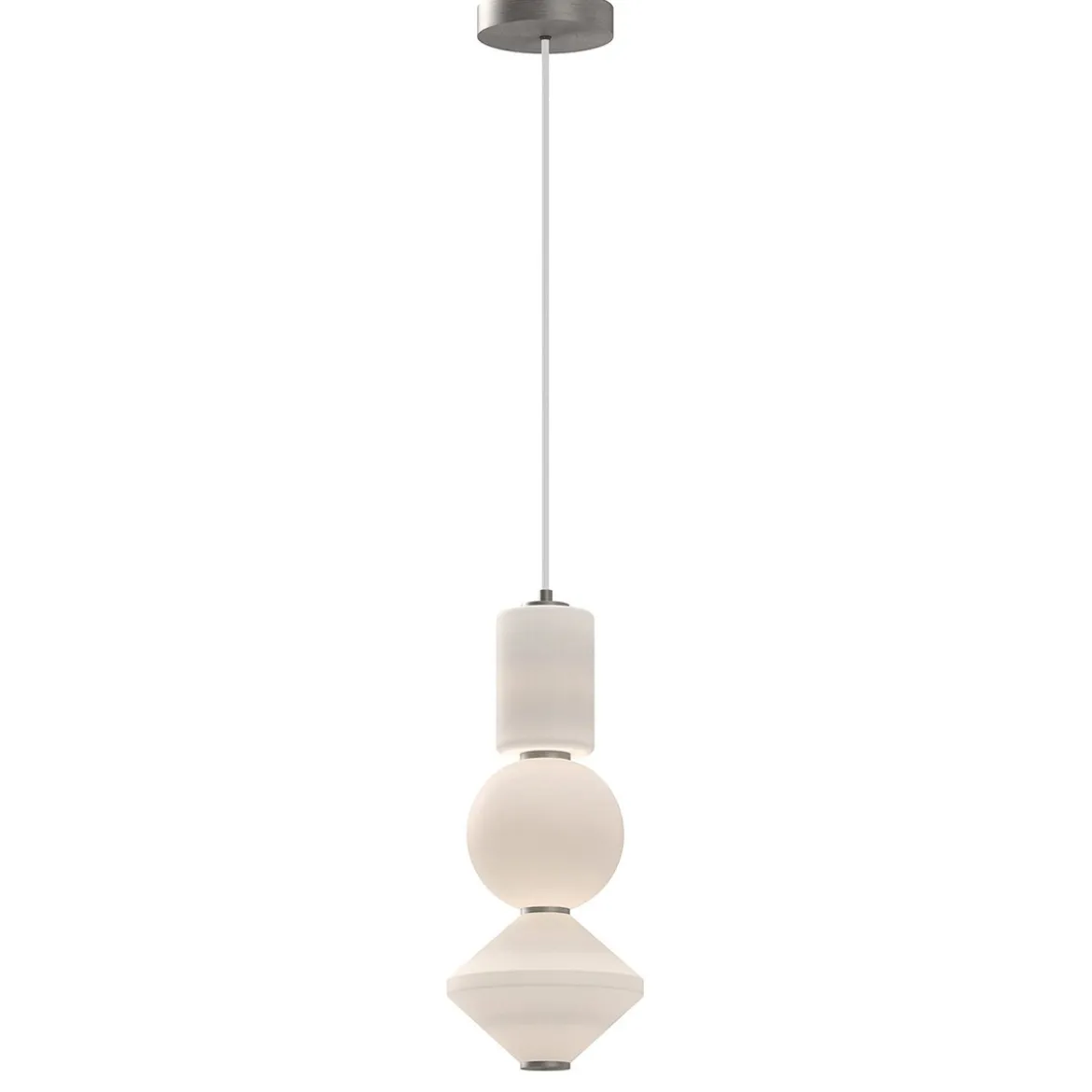 Elstead Lighting Bijou LED Pendelleuchte Nickel Gebürstet 3000K