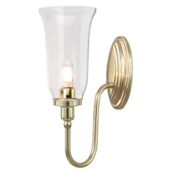 Elstead Lighting Blake 1-Light Wandleuchte Messing poliert IP44 G9 3000K