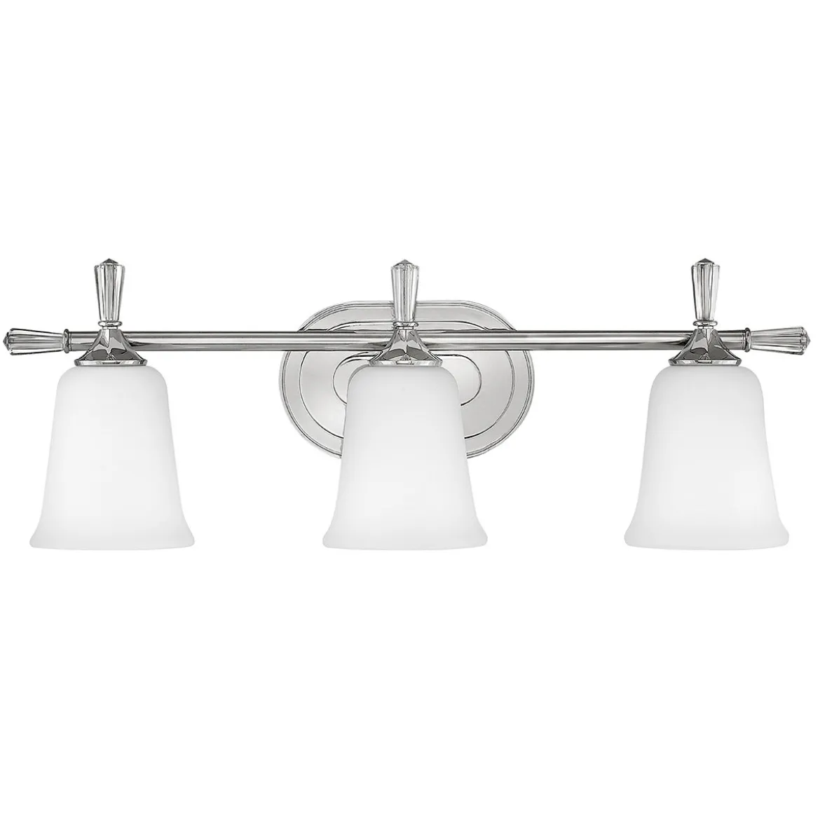 Elstead Lighting Blythe 3-Light Wandleuchte Nickel poliert 3-flammig IP44