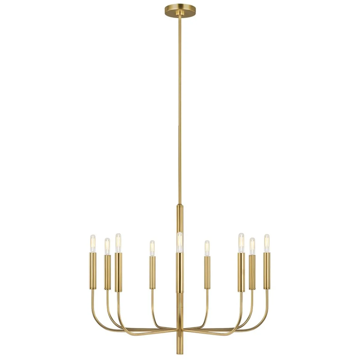 Elstead Lighting Brianna 9-Light Kronleuchter 9-flammig Messing E14
