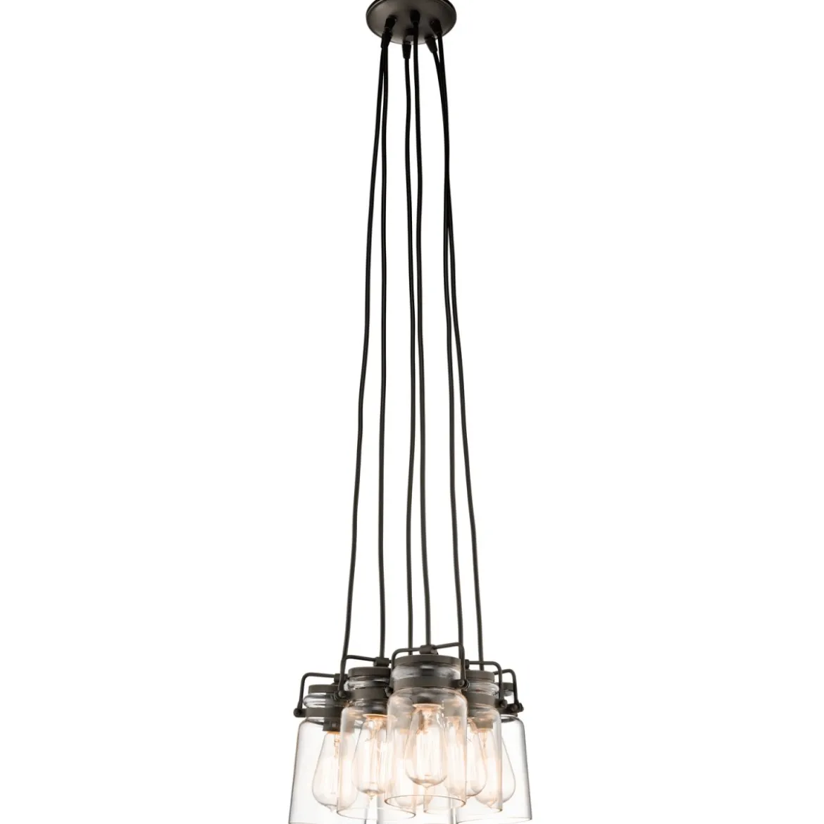 Elstead Lighting Brinley 6-Light Pendelleuchte 6-flammig E27 Alt Bronze