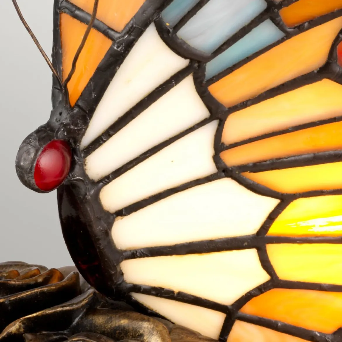 Elstead Lighting Butterfly Animal Tischleuchte Tiffany-Stil Bronze G9