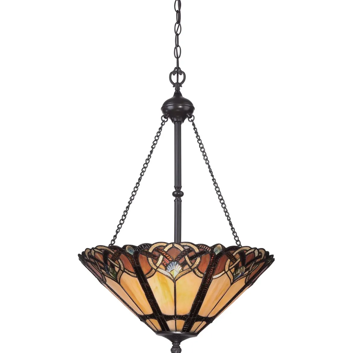 Elstead Lighting Cambridge Pendelleuchte 3-Light Tiffany-Stil Bronze E27