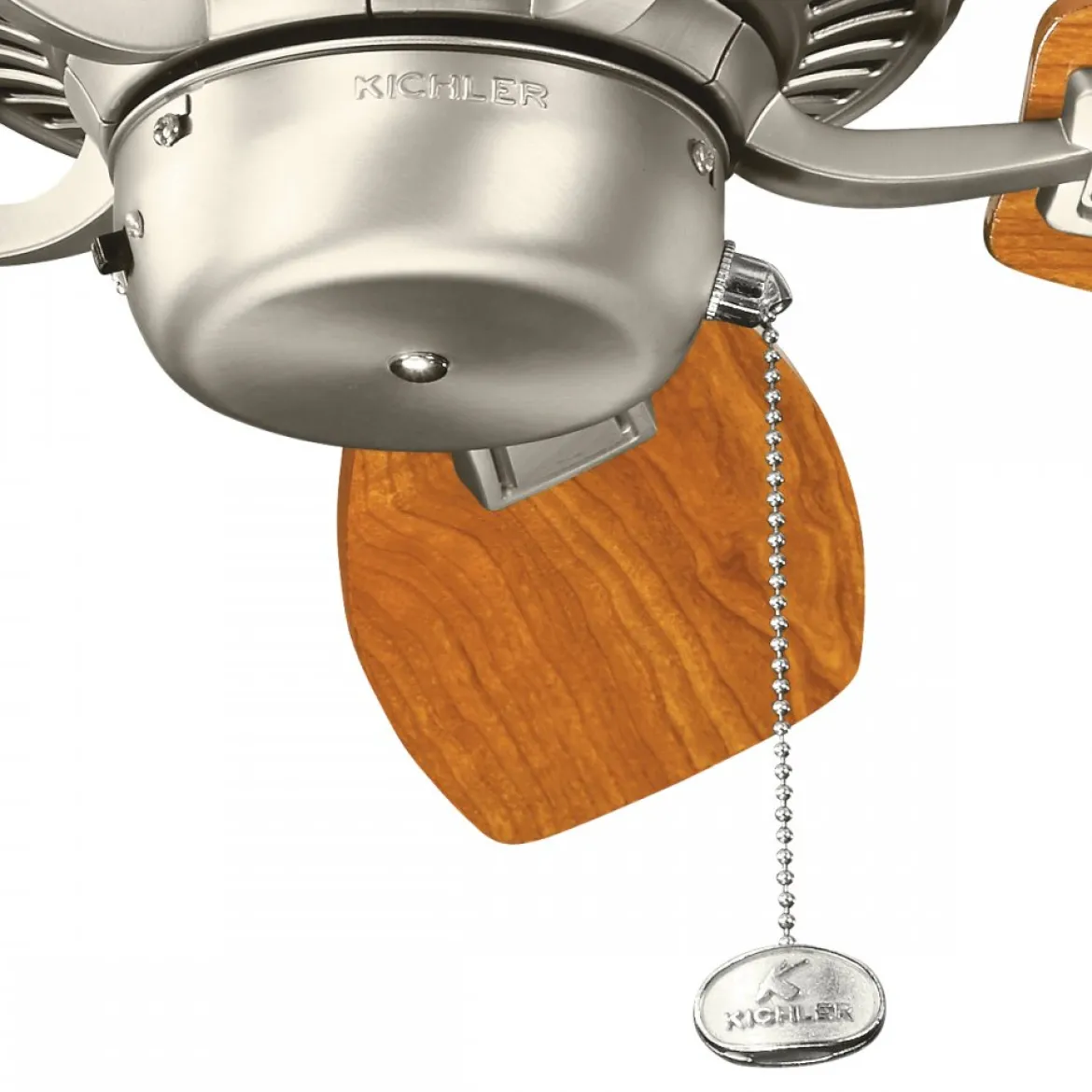 Elstead Lighting Canfield Deckenventilator Nickel Holz