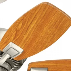 Elstead Lighting Canfield Deckenventilator Nickel Holz