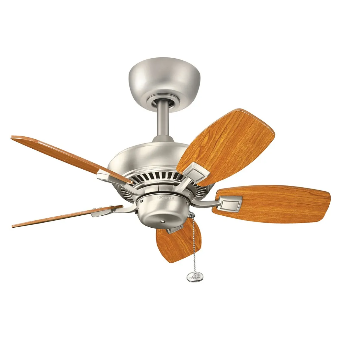 Elstead Lighting Canfield Deckenventilator Nickel Holz