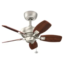 Elstead Lighting Canfield Deckenventilator Nickel Holz