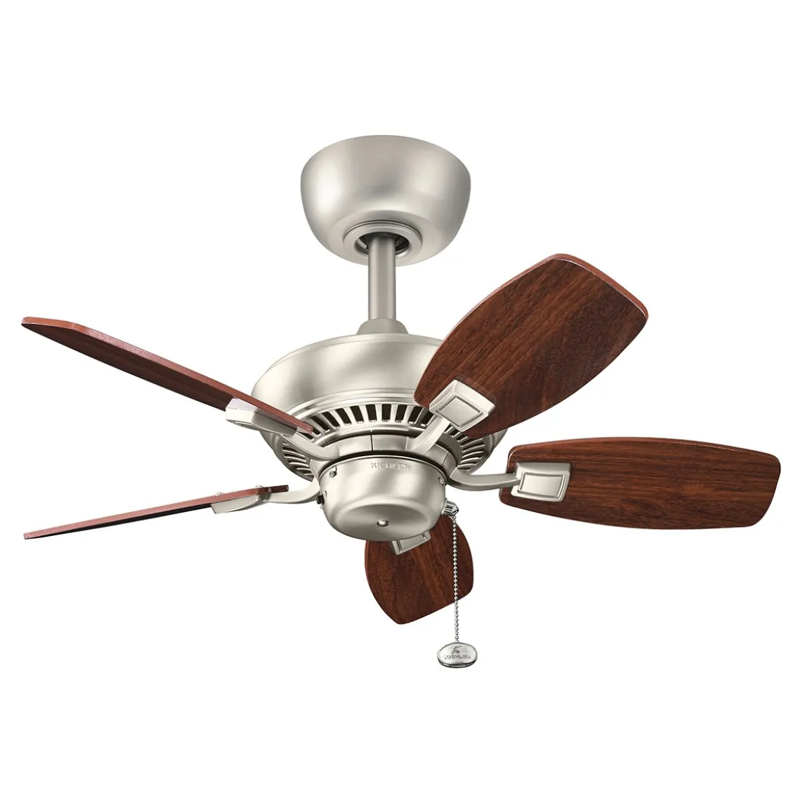 Elstead Lighting Canfield Deckenventilator Nickel Holz